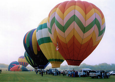 hot air balloons